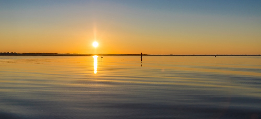 Päikesetõus Võrtsjärvel